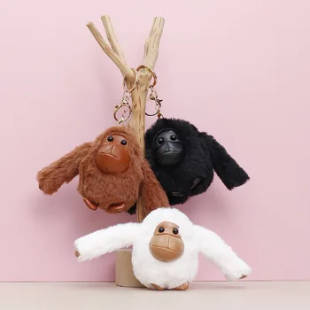 брелок gorilla Плюшевая игрушка Брелок Kawaii Плюшевые мягкие игрушки Брелок для ключей Аксессуары Kawaii Милый Кулон для куклы-рюкзака