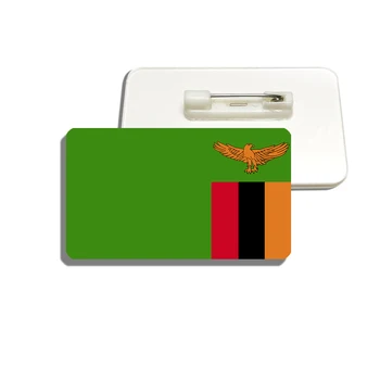 Брошь с флагом Замбии, булавка с флагом гордости для женщин и мужчин, Значок Патриотизма из художественной смолы