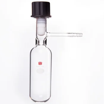 Бутылка для хранения растворителя SYNTHWARE, Толстостенная, SCHLENK, Высоковакуумный клапан с полностью обернутым PTFE, Боросиликатное стекло, F58