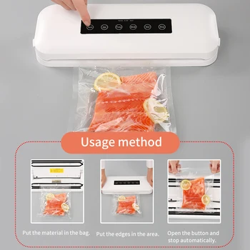 Вакуумный упаковщик, автоматическая машина для сохранения пищевых продуктов в сухом и влажном режиме для 10 вакуумных упаковочных пакетов Sous Vide