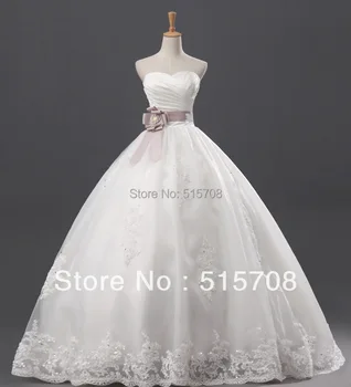 Великолепное бальное платье длиной в пол с кружевным поясом, длинное свадебное платье из белого атласа цвета слоновой кости, свадебные платья в продаже