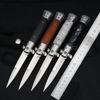 Версия MANCROZ Итальянский AKC Godfather Stiletto Mafia Портативный складной нож с лезвием Карманные ножи Инструмент EDC для улицы