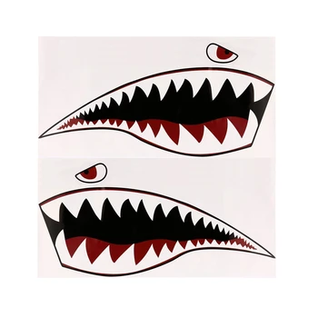 Водонепроницаемая ПВХ Наклейка С Акульими Зубьями для Каяка Лодки Автомобиля Грузовика Наклейки Изображение 2