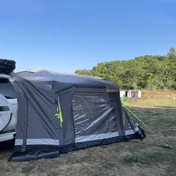 Водонепроницаемый семейный кемпинг, тент для кемпинга на открытом воздухе, палатка для кемпинга на колесах, навес для крыльца, боковая палатка, пристройка для каравана Изображение 2