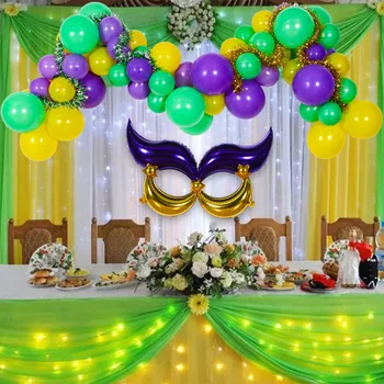 Воздушные шары для карнавала, украшения для вечеринки, воздушные шары с флагом, круглая латексная алюминиевая пленка, комбинированное украшение, декорации, воздушный шар Изображение 2