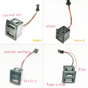 Встроенный 4-х 6-контактный двухпозиционный USB C-портовый адаптер для подключения кабеля расширения AUX на панели