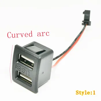 Встроенный 4-х 6-контактный двухпозиционный USB C-портовый адаптер для подключения кабеля расширения AUX на панели Изображение 2