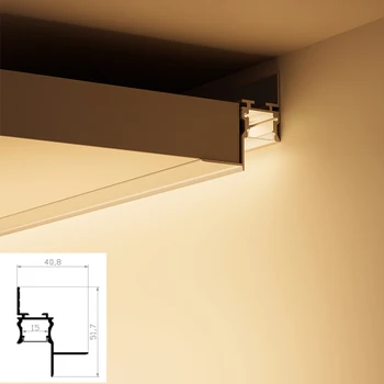 Встроенный светильник для мытья стен гостиная подвесной потолочный светильник щелевой профиль узкий отражатель световой прорези скрытый линейный светильник