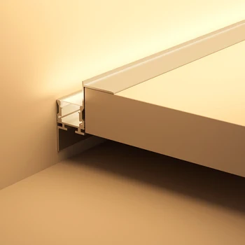 Встроенный светильник для мытья стен гостиная подвесной потолочный светильник щелевой профиль узкий отражатель световой прорези скрытый линейный светильник Изображение 2