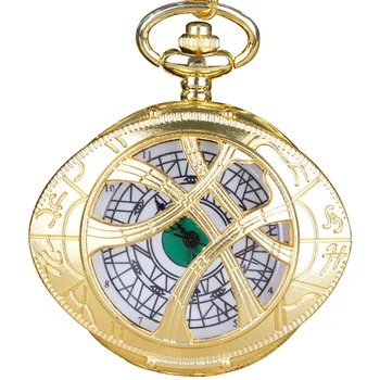 Выдалбливают винтажные кварцевые карманные часы, роскошное золотое римское цифровое ожерелье-цепочка, подарок для мужчин и женщин