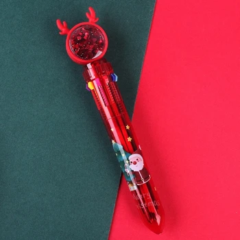 Выдвижная шариковая ручка, принадлежности для рождественской вечеринки для школьников Изображение 2