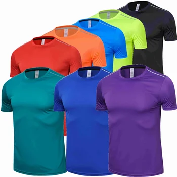 Высококачественная мужская Женская детская футболка из спандекса, быстросохнущая футболка для фитнеса, Одежда для тренировок, Спортивные рубашки для спортзала, топы