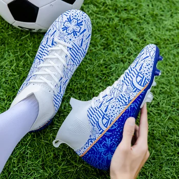 Высококачественная футбольная обувь для соревнований, тренировочная обувь Mbappé, противоскользящие износостойкие футбольные бутсы Fustal Chuteira Society. Изображение 2