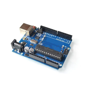 высококачественный один комплект Официальной коробки UNO R3 ATMEGA16U2 + Микросхема MEGA328P Для Arduino UNO R3 Development board + USB-КАБЕЛЬ Изображение 2