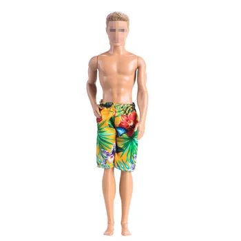 Гавайские плавательные штаны для Кена Блита 1/6 MH CD FR SD Kurhn BJD Одежда для мужской куклы Аксессуары Изображение 2
