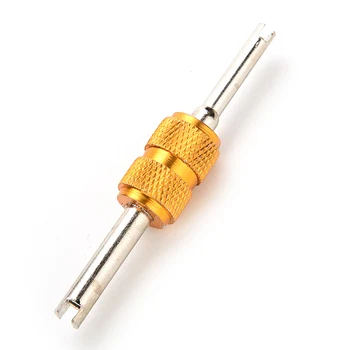 Гаечный ключ для автомобильной системы кондиционирования воздуха Алюминиевый желтый клапан для удаления сердечника Установочный Ремкомплект