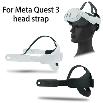 Головной ремень для Meta Quest 3 Регулируемый сменный ремешок-оголовье для усиления поддержки и снижения давления на голову в 40JB Изображение 2