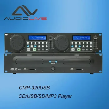 Двойной профессиональный DJ CD/USB/SD/MP3-плеер с 19-дюймовой стойкой