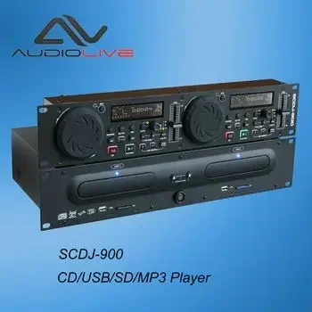 Двойной профессиональный DJ CD/USB/SD/MP3-плеер с 19-дюймовой стойкой Изображение 2