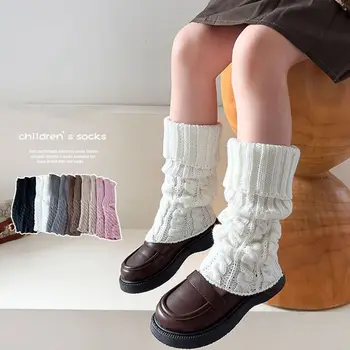 Детские Гетры Lolitas Twist Вязаные Носки Для Корейских Девочек, Теплый Чехол Для Ног, Милые Балетные Носки, Длинные Чулки
