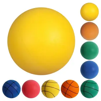 Детский Немой Баскетбольный мяч для Дриблинга, Высокоэластичный Прыгающий Мяч Для отдыха, Легкий 3/5/7 для различных занятий в помещении Изображение 2