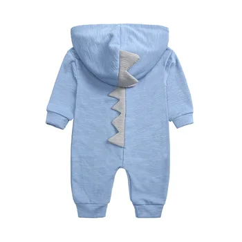 Детский спальный мешок с капюшоном, Весенне-летнее Носимое одеяло с ножками, Хлопчатобумажная одежда, комбинезон для малышей, мягкий комбинезон для новорожденных на молнии Изображение 2