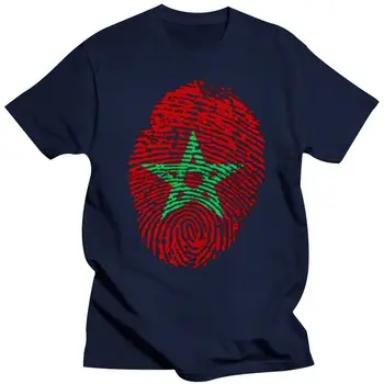 Дешевые мужские футболки С отпечатками пальцев с изображением флага Марокко, футболка с коротким рукавом, Футболка с круглым вырезом, Дизайн мужской футболки Nk Oxxxymiron Изображение 2