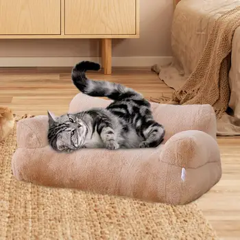 Диван для домашних животных, противоскользящий удобный диван для питомника кошек для домашних кошек Изображение 2