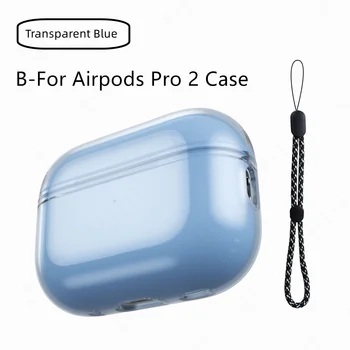 для Air pods Pro 2 2022 Прозрачный Защитный чехол Мягкий противоударный чехол из ТПУ Для Apple airpods pro 2 Funda Capa