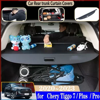 Для Chirey Chery Tiggo 7 Pro Plus 2020 2021 2022 2023 Шторка Багажника Автомобиля, Перегородка Задней Стойки, Защита От подглядывания, Автомобильные Аксессуары