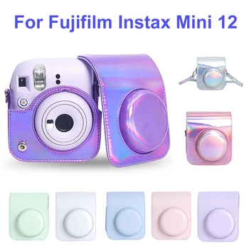 Для Fujifilm Instax Mini 12 Защитный Чехол Для Камеры Из Искусственной Кожи, Чехлы для Сумок для Переноски с Плечевым Ремнем Для Аксессуаров Для Камеры Mini12