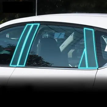 Для Mazda CX-5 2017-2023 Экстерьер автомобиля Стойка окна автомобиля Против царапин TPU Защитная пленка Против царапин Ремонтная пленка Аксессуары