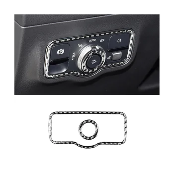 Для Mercedes Benz B GLB Cl W247 2020-2023 Углеродное волокно рамка переключателя автомобильных фар Отделка панели Изображение 2