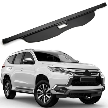 Для Mitsubishi Pajero, Montero, Shogun Sport 2016-2023 Черный Внедорожник Выдвижной Задний Багажник Защитный Экран Для Багажа Грузовая Крышка Изображение 2