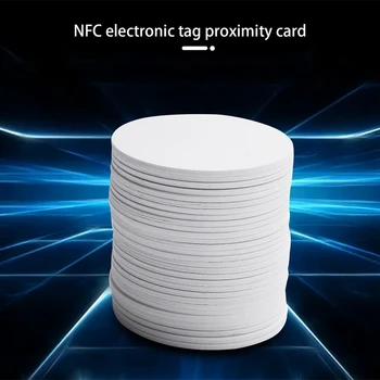 Для NFC-меток Ntag215 Используются пустые NFC-карты для монет из ПВХ, совместимые со всеми мобильными телефонами и устройствами с поддержкой NFC- (30 шт.) Изображение 2