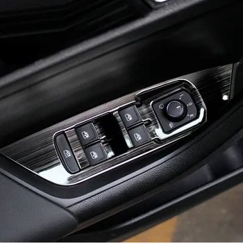 Для Skoda Kodiak GT 2017 2018 2019 2020, панель переключателя окна, наклейки для отделки крышки, наклейка для укладки автомобиля из нержавеющей стали Изображение 2