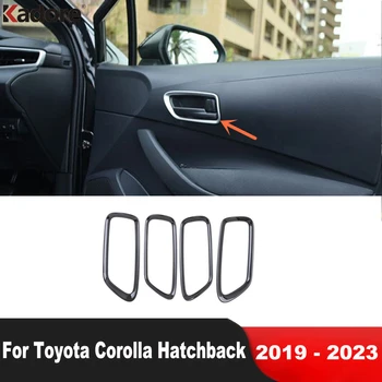 Для Toyota Corolla 2019 2020 2021 2022 2023 Хэтчбек Черная Внутренняя Дверная Ручка Автомобиля Отделка Крышки Чаши Аксессуары Для Формования Интерьера