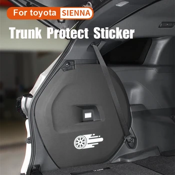 Для Toyota Sienna 2021 2022 Наклейка Для Защиты Багажника Кожаная Наклейка Для Салона Автомобиля Доска Для Задней Двери Декоративная Наклейка Аксессуары
