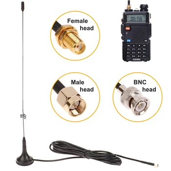 Для антенны NAGOYA UT-108UV UT-108 Двухдиапазонный UHF VHF 144 МГц/430 МГц Для Baofeng TYT/WOUXUN HYT Двухстороннее Радио Изображение 2