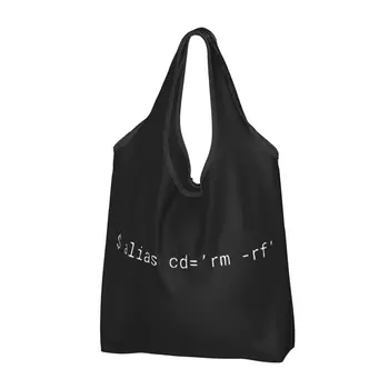 Долой эти каталоги Продуктовые сумки Перерабатывай Складную сверхпрочную хозяйственную сумку для Debian Programming Programmer Ubuntu Linux