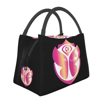 Женская сумка для ланча с изоляцией Tomorrowland, водонепроницаемый электронный охладитель танцевальной музыки, термокружка для бенто, Пляжный кемпинг, путешествия