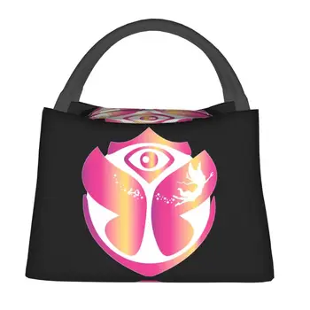 Женская сумка для ланча с изоляцией Tomorrowland, водонепроницаемый электронный охладитель танцевальной музыки, термокружка для бенто, Пляжный кемпинг, путешествия Изображение 2