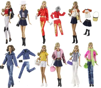 зимняя одежда комплект одежды/топ, брюки, юбка, сумка, шляпа, пальто, наряд, костюм, аксессуары для 30-сантиметровой куклы barbie kurhn xinyi Fr2 ST