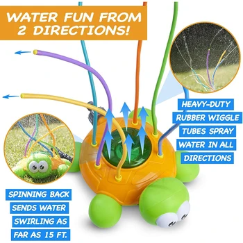 Игрушки для разбрызгивания воды на открытом воздухе для детей 3, 4, 5, 6, 7 лет, детская ванночка на заднем дворе, спрей для детей Octopus Изображение 2