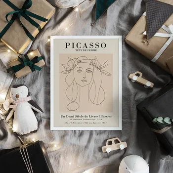 Известный художник Пикассо, абстрактное настенное искусство, бумага для печати, холст, живопись, современный скандинавский плакат, настенные панно для декора гостиной