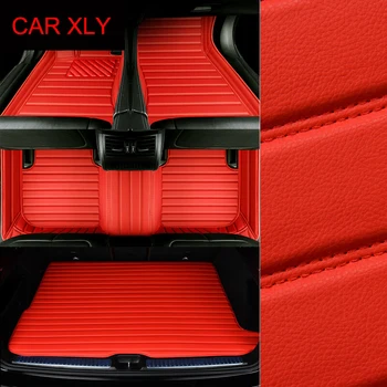 Изготовленный на заказ высококачественный автомобильный коврик из искусственной кожи для Land Rover Discovery Sport 5 Seat 2014-2022 годов выпуска Автоаксессуары Изображение 2