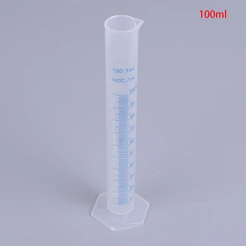 измерительный цилиндр объемом 100 мл с синей шкалой, устойчивый к кислотам и щелочам измерительный цилиндр