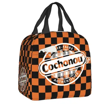 Изолированная сумка для ланча Cochonou для женщин, водонепроницаемая сумка-холодильник для ланча для детей, школьников