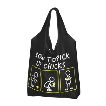 Как подобрать продуктовую сумку для цыплят, долговечную, перерабатываемую, складную, сверхмощную, для пасхальных саркастических шуток, хозяйственную сумку, которую можно стирать, легкую