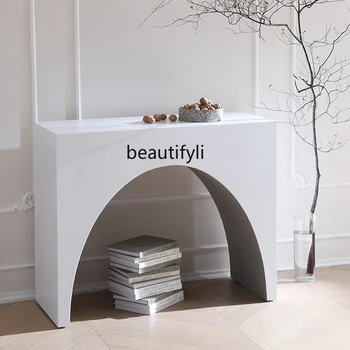 Камин во французском стиле в стиле ретро, столы для домашней консоли, Скандинавская арка, простая витрина B & B Изображение 2